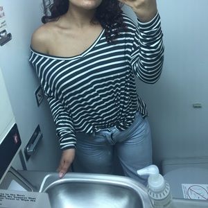 Long sleeve striped shirt